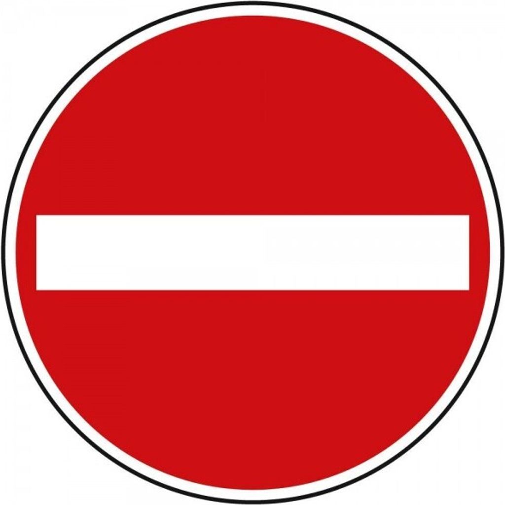 Dreifke Verbot der Einfahrt Nr. 267 Original Verkehrsschild nach StVO 420 mm