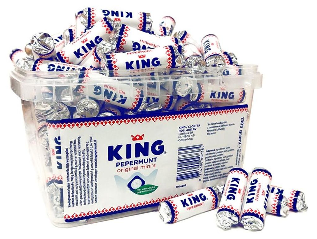 King Pepermunt Rolletje - 145 stuks Productafbeelding 