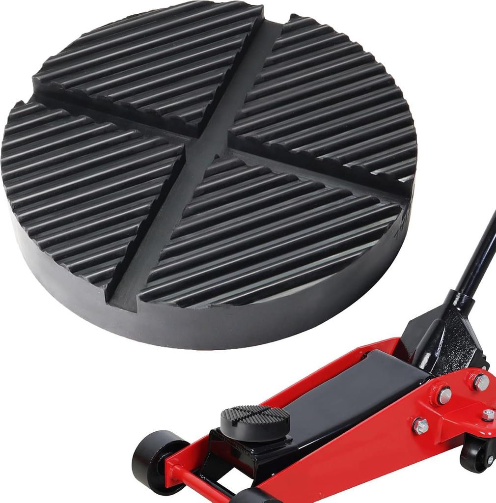 Universelle Wagenheber Gummiauflage gummipuffer 125mm Schwarz Fš¹r Wagenheber und Hebebš¹hnen zum Reifenwechseln Rangierwagenheber