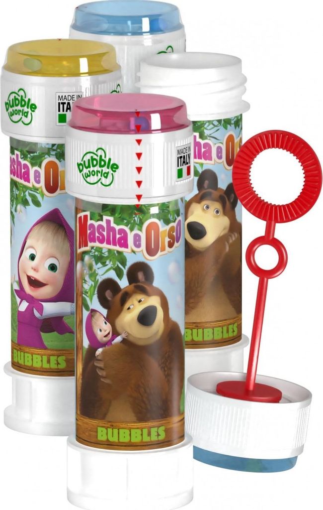 Zeepbellen "Mascha en de Beer", 60 ml, merk ARTYK Productafbeelding 