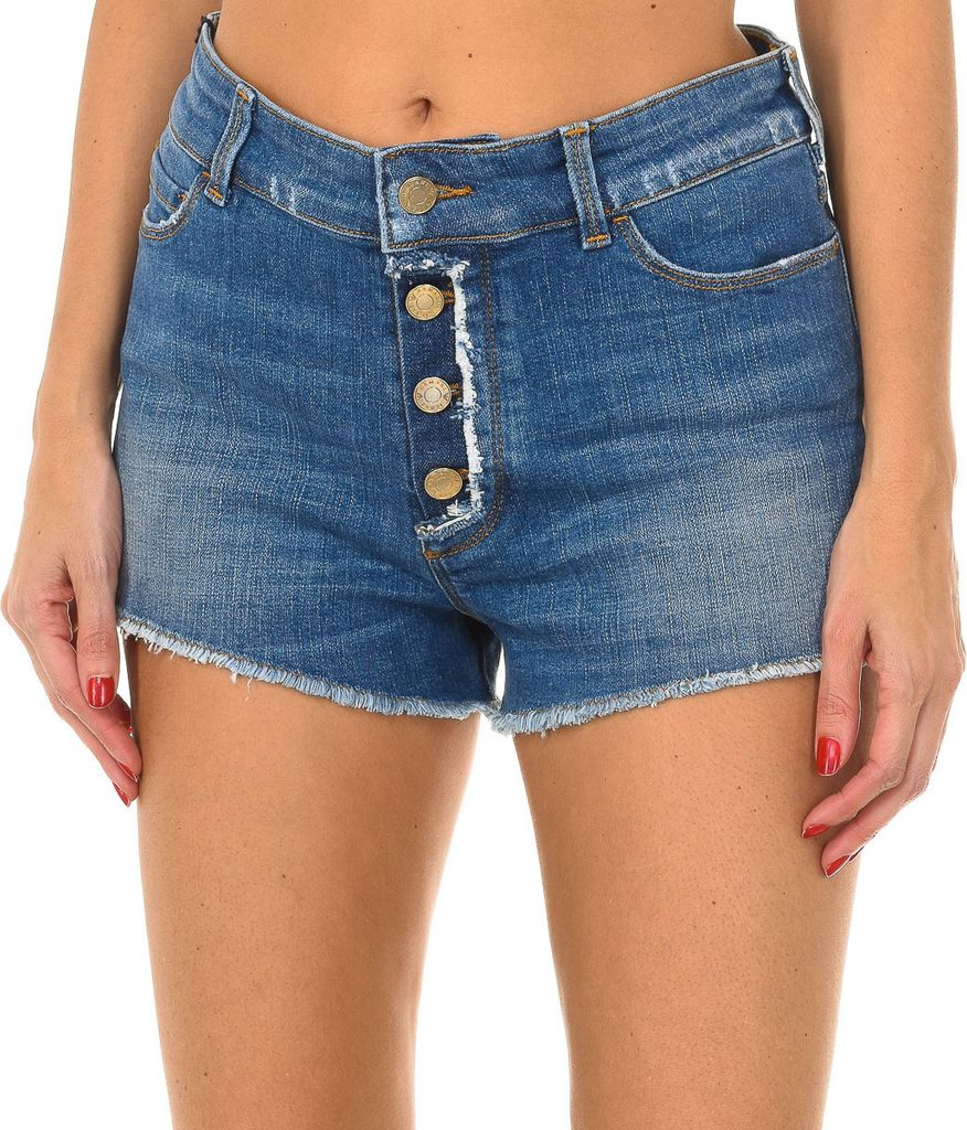 Armani Jeans Damen-Jeansshorts mit ausgefranstem Saum C5J17