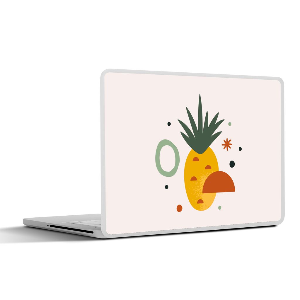 MuchoWow Laptop Aufkleber Sticker Cover Ananas - Tropisch - Obst 30x21 cm - Sticker für Laptop - Selbstklebend