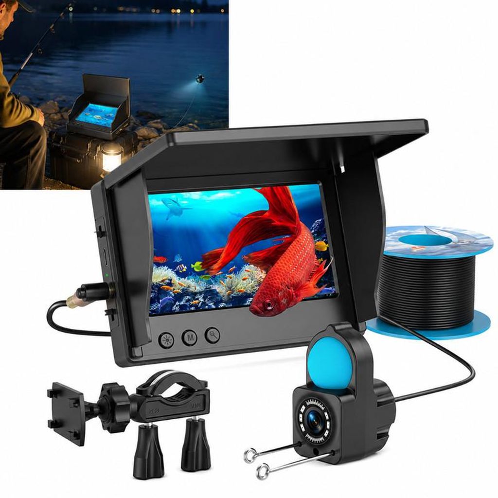 1080P Unterwasserkamera Fischfinder mit LCD Display 4.3 Produktbild 