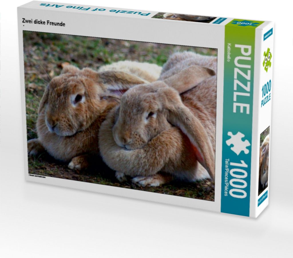 Calvendo Zwei dicke Freunde 1000 Teile Puzzle quer 640x480mm, CALVENDO; 7312263