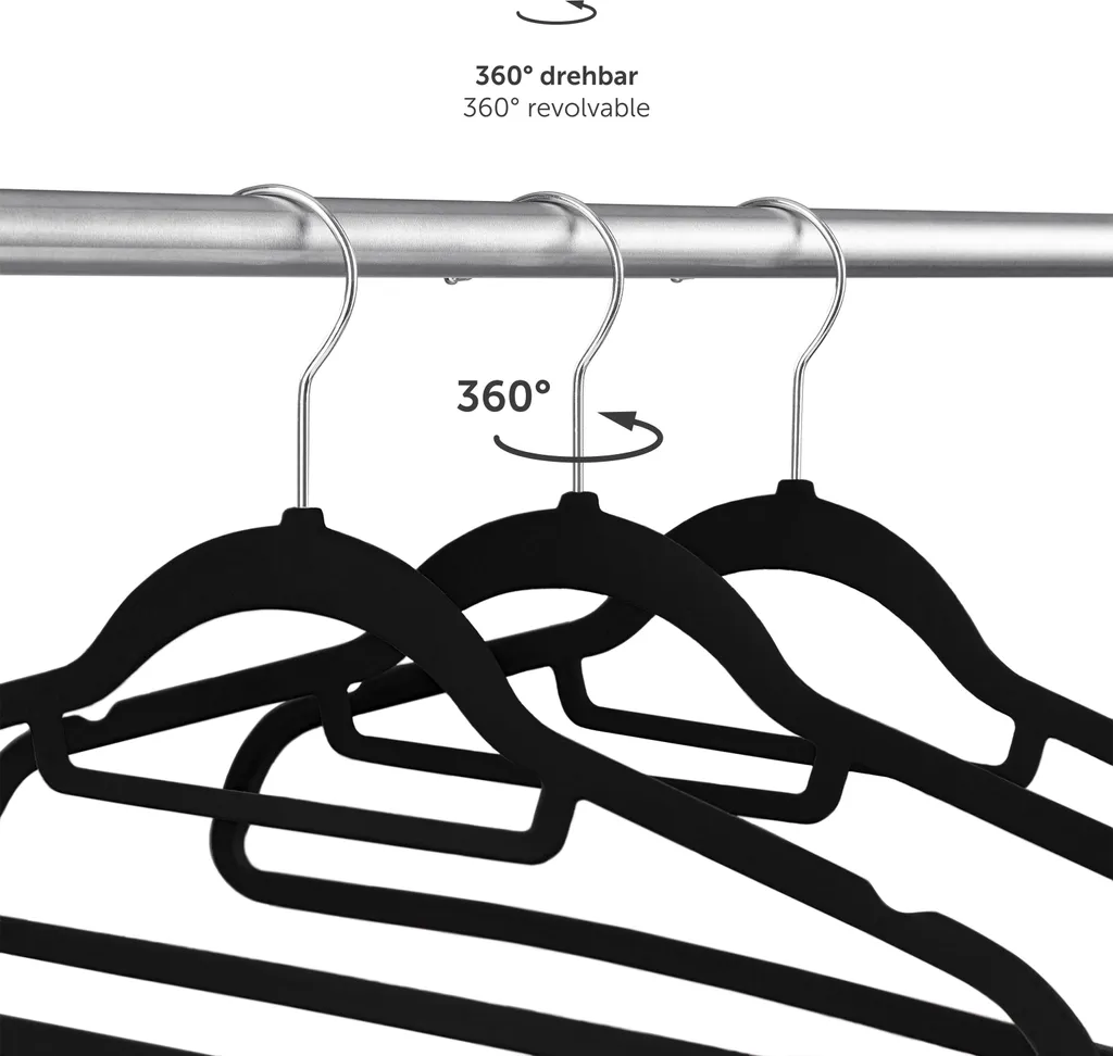 Recensione Blumtal 100 Pezzi Appendiabiti Velluto Nero Salvaspazio - 4