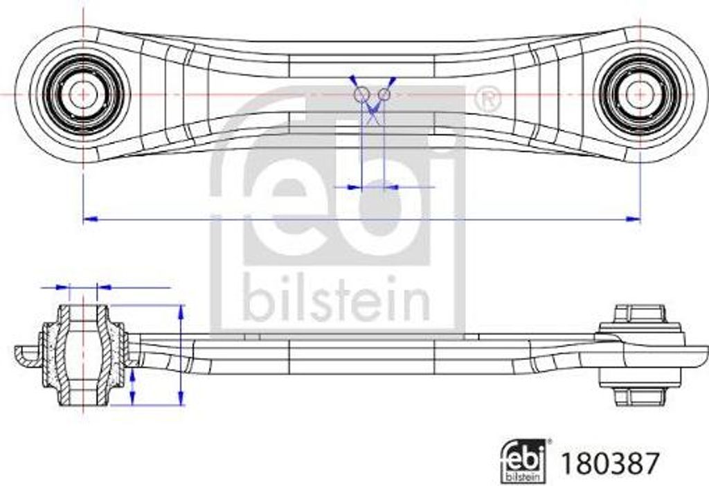 FEBI BILSTEIN 180387 Querlenker, Radaufhängung OE 1609913480 kompatibel mit C4, ASX, Outlander, 4008