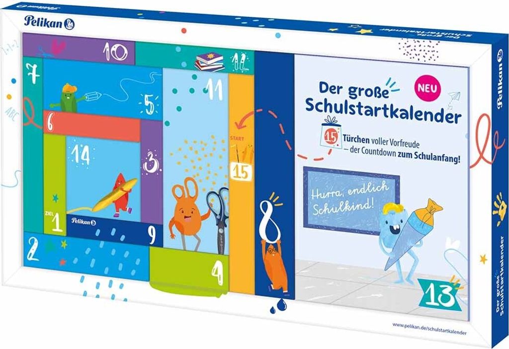 Pelikan Kalender Schulstartkalender mit 15 Türchen Produktbild 