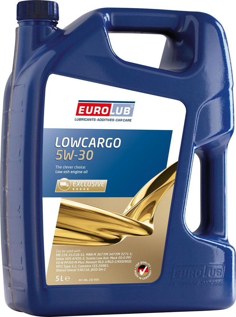 EUROLUB Motoröl LOWCARGO 5W-30 5 L
