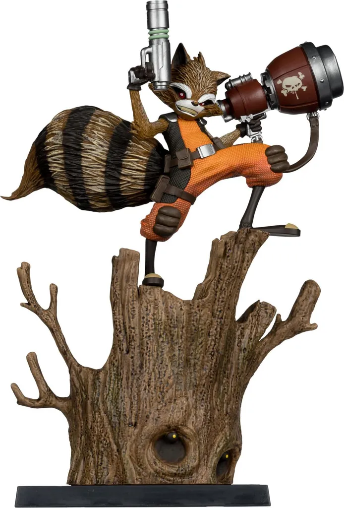 Décoration Marvel Statue Rocket Raccoon 18 cm Idée Cadeau Collectionneur