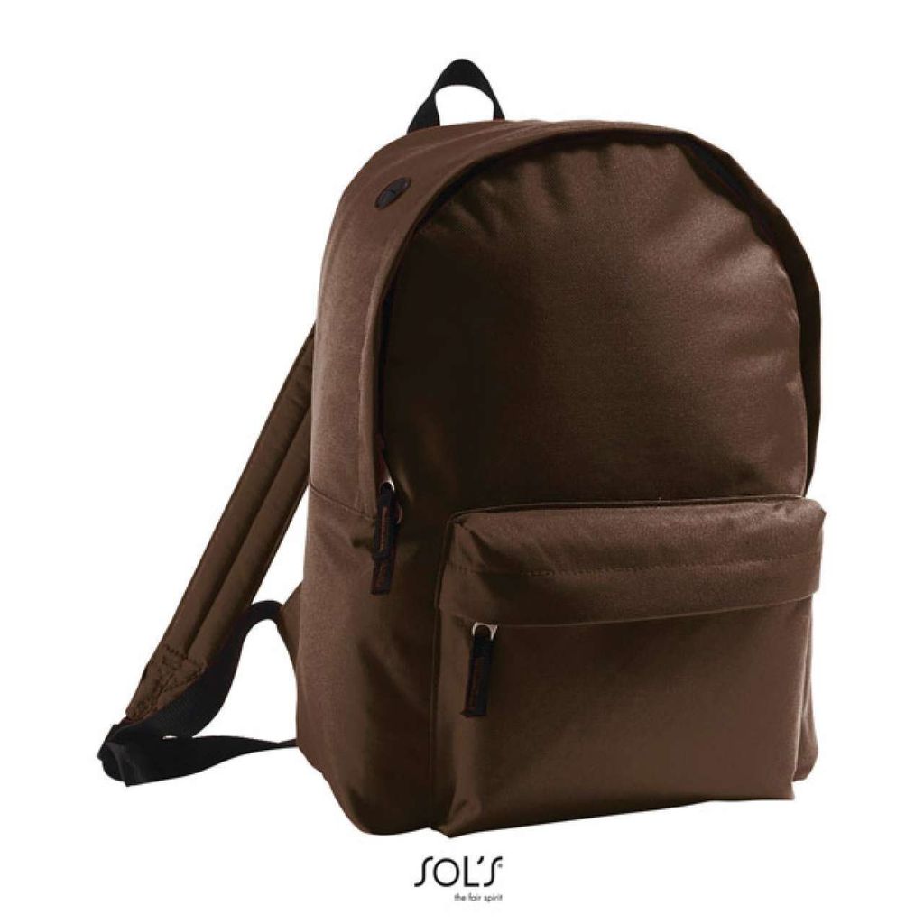 SOLs Bags 70100 | Backpack Rider Rucksack | 14 x 28 x 40 cm - Farbe: Chocolate - Größe: 14 x 28 x 40 cm