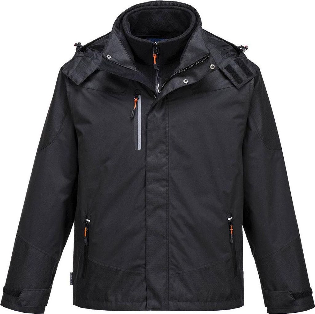 Portwest - "Radial" Jacke 3 in 1 für Herren PW1316 (3XL) (Schwarz)