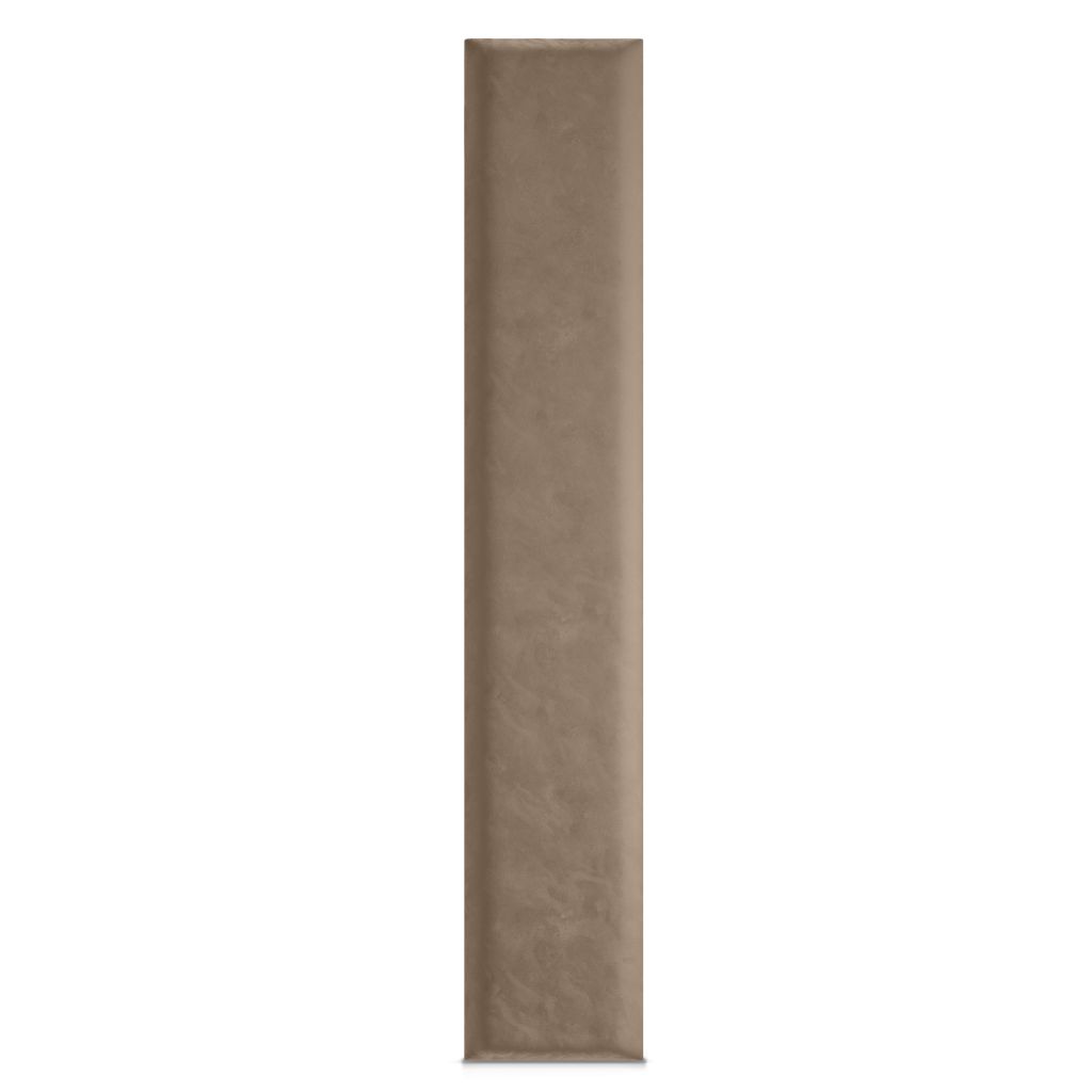 A single, vertical beige upholstered panel is shown against a white background.