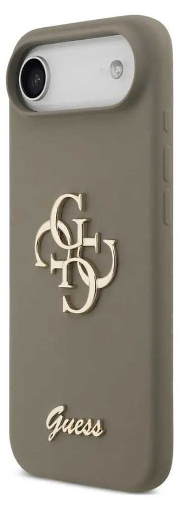 Coque GUESS iPhone 17 Air GUHCP17MSC4GSMW Silicone Brun Big 4G Script