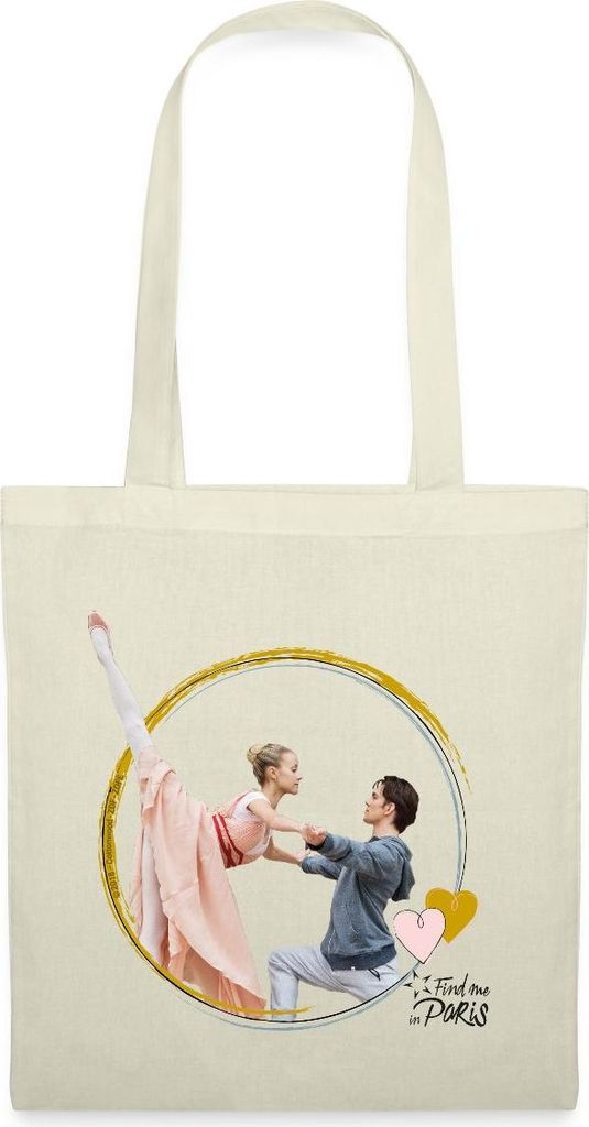 Spreadshirt Find me in Paris Lena und Max Stoffbeutel, One size, Natur