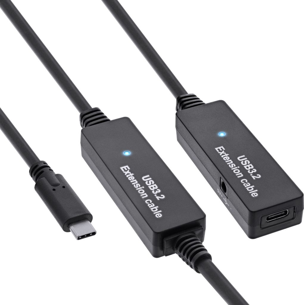 Aktywny przedłużacz InLine® USB 3.2 Gen.1, wtyczka USB-C do Zdjęcie produktu 