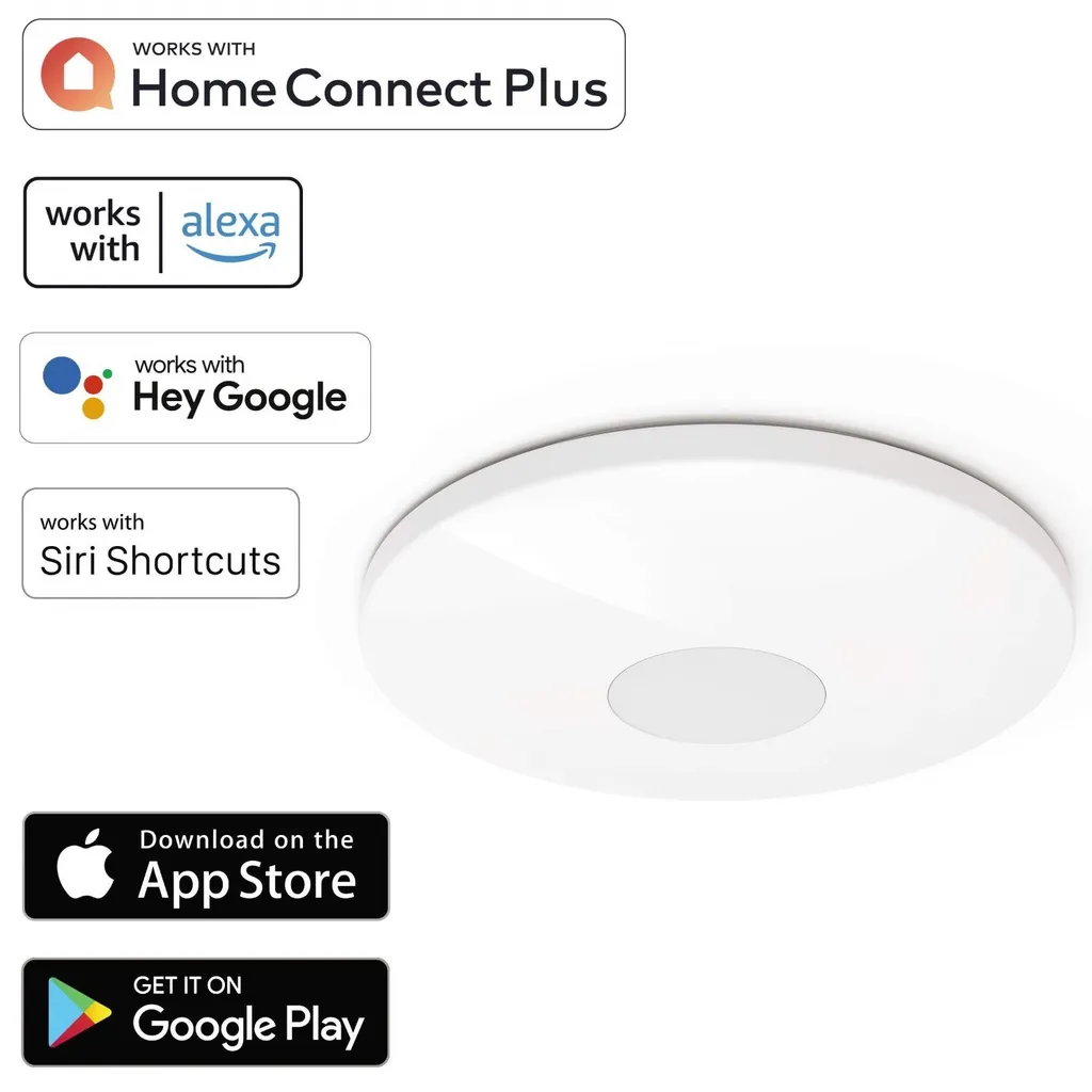 Plafonnier LED WiFi 40W Dimmable 50cm - Fini les Lumières Trop Fortes