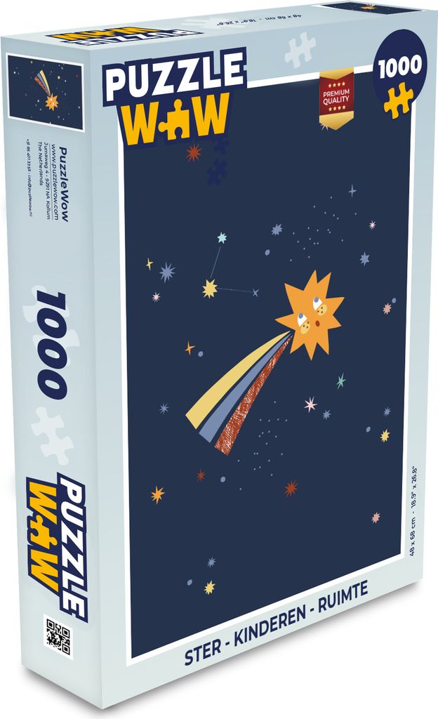 MuchoWow Puzzle 1000 Teile Stern - Kinder - Weltraum - Spielzeug - Alt und Jung - Spiele - Puzzeln