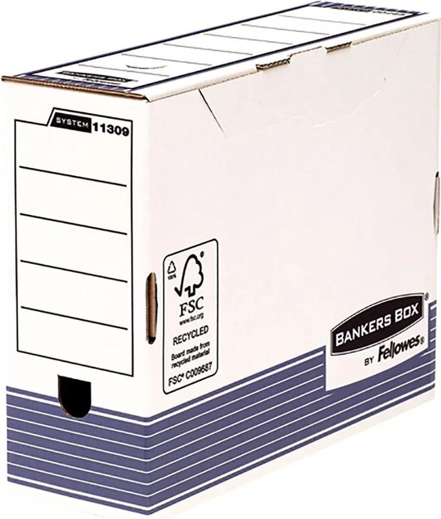 Fellowes BANKERS BOX SYSTEM Boîte d'archives, bleu, Image du produit 