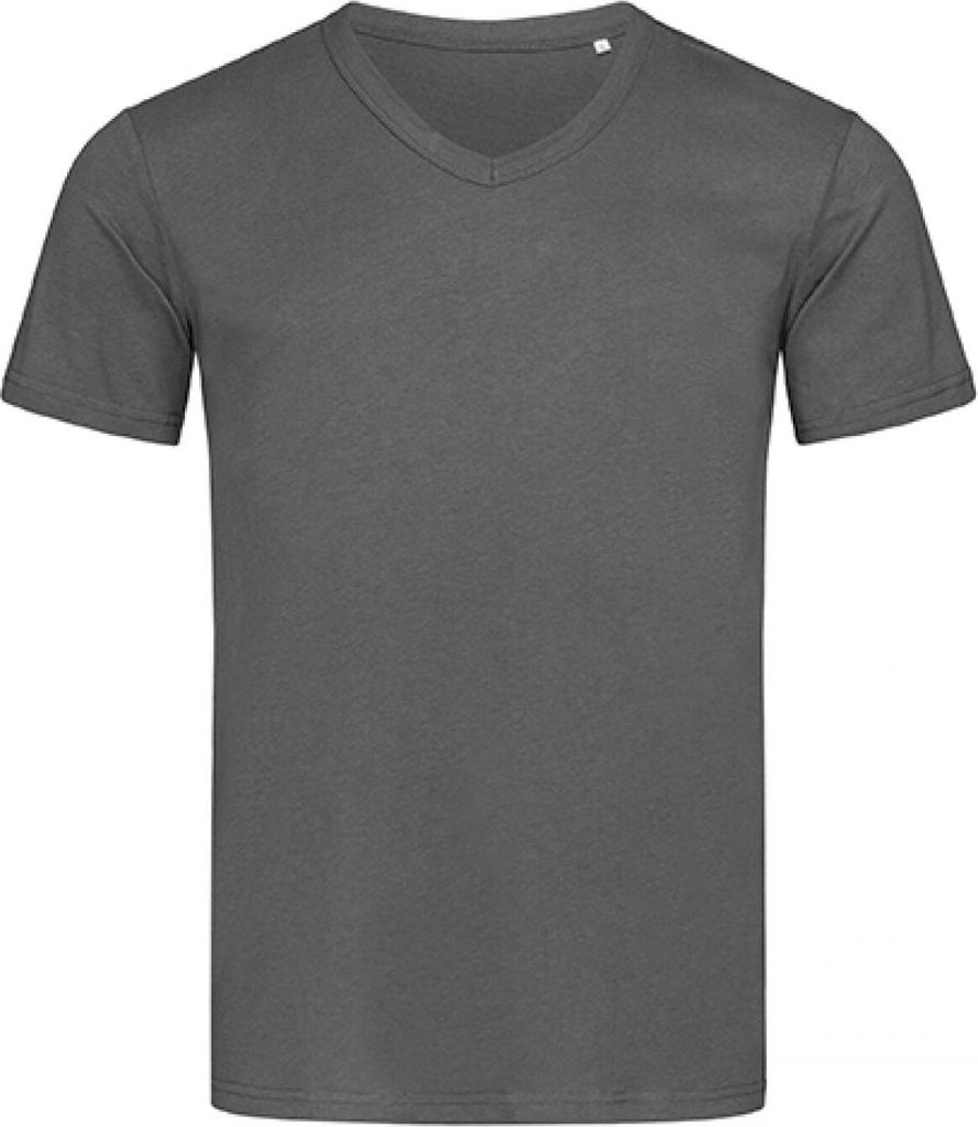 Stedman ST9010 | V-Neck Herren T-Shirt Ben - Farbe: Slate Grey (Solid) - Größe: XXL