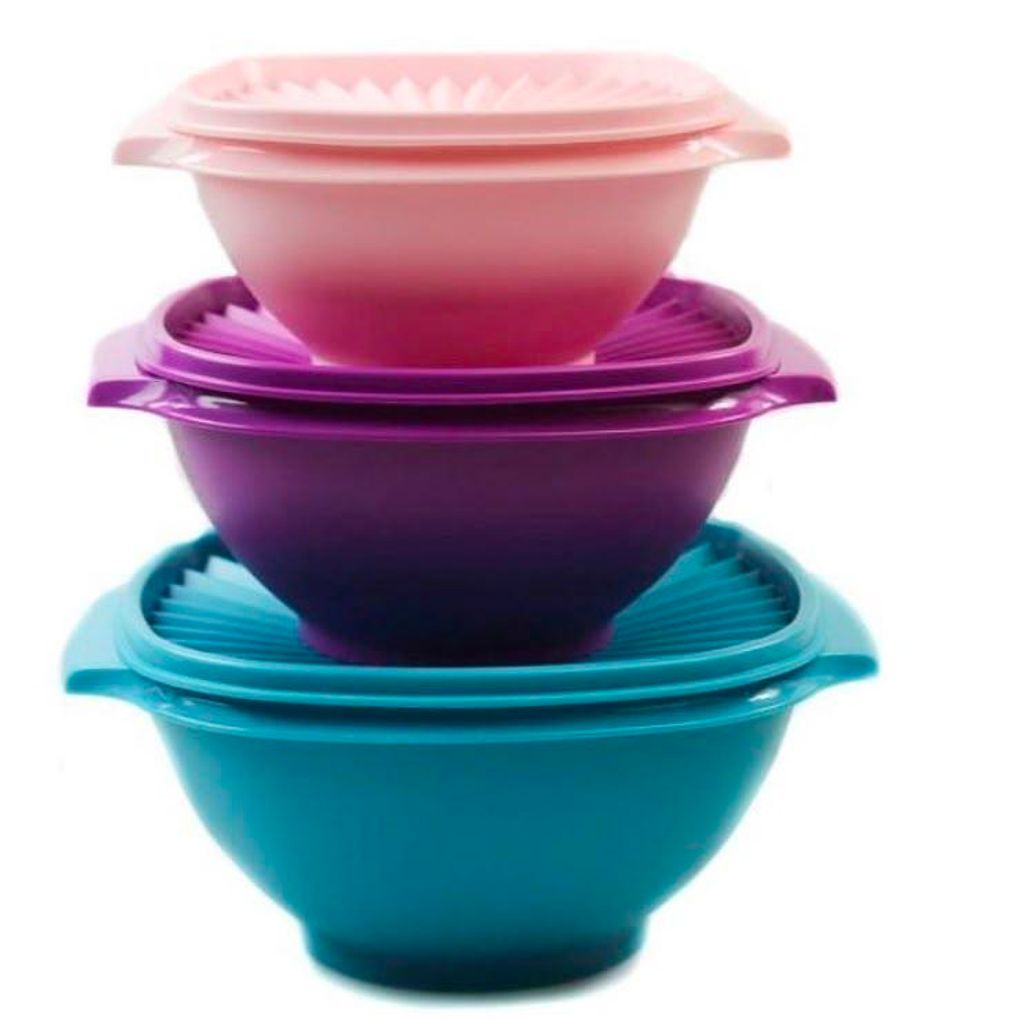 Tupperware Sonnenschüssel Schüssel Salat 2,3 L +1,7 L+1,3 L Produktbild 
