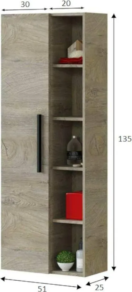 Rangement Moderne Athena Suspendu - Solution Gain de Place Vertical - 13
