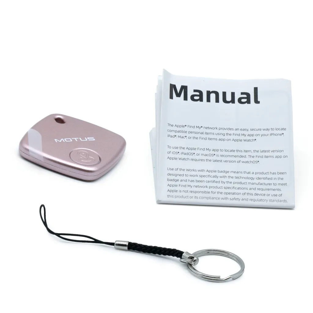 Tracker GPS pour Bagage et Clés Motus Find Me Rose compatible iPhone - 5