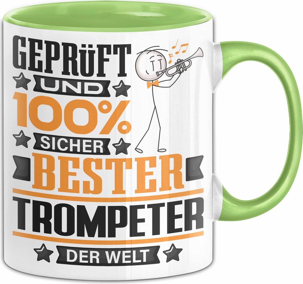 Trompeter Geschenk Lustiger Spruch für Trompeter Geschenkidee Bester Trompeter Der Welt (Grün)