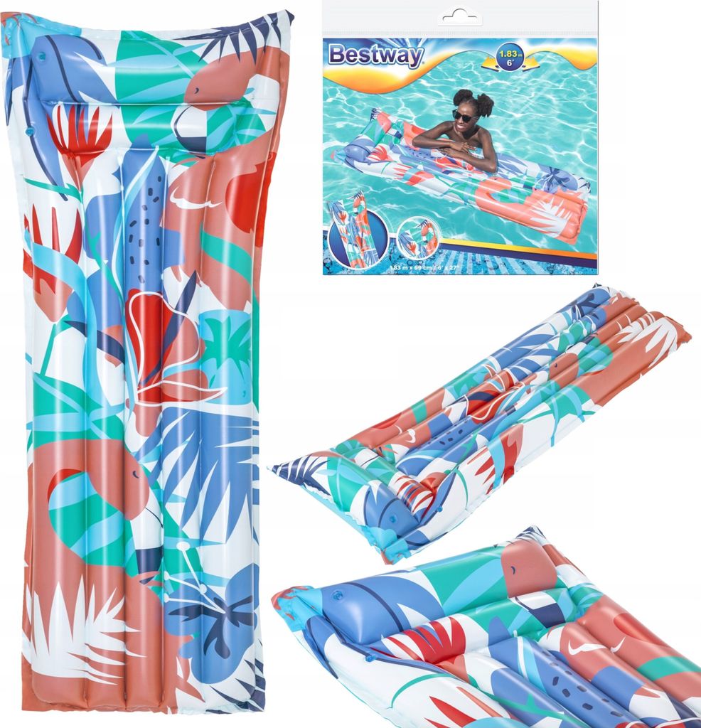 Bestway 44033, Mehrfarbig, Schwimmende Matratze, Vinyl, 90 Produktbild 