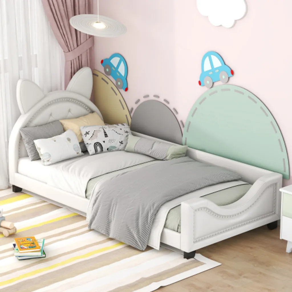 Lit Enfant Stable 90x200 cm Finition Douce : Sécurité et Sommeil Garantis