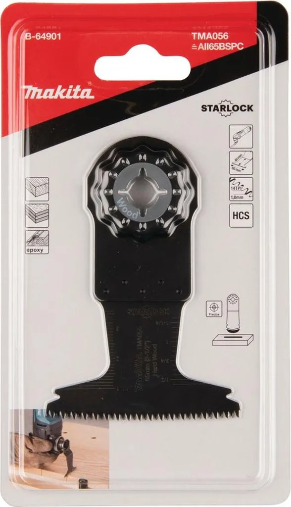 Lama Makita B-64901 TMA056 HCS 65x40mm - Accessorio Professionale Starlock - 2