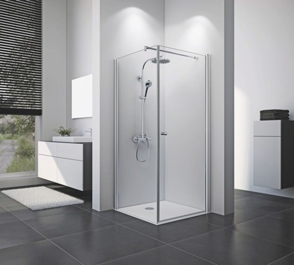 Drehtür für Seitenwand Breuer Elana 8 90 cm Anschlag rechts Dekor Intima Profilfarbe chrom