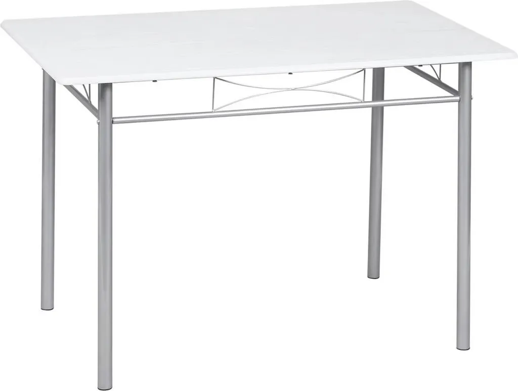 Table de salle à manger structure acier robuste avec 4 chaises noires