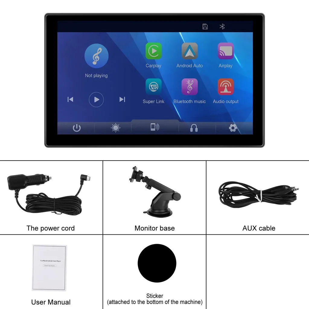 Autoradio Tactile 23 cm Puissance 4x45W avec Entrée Caméra de Recul