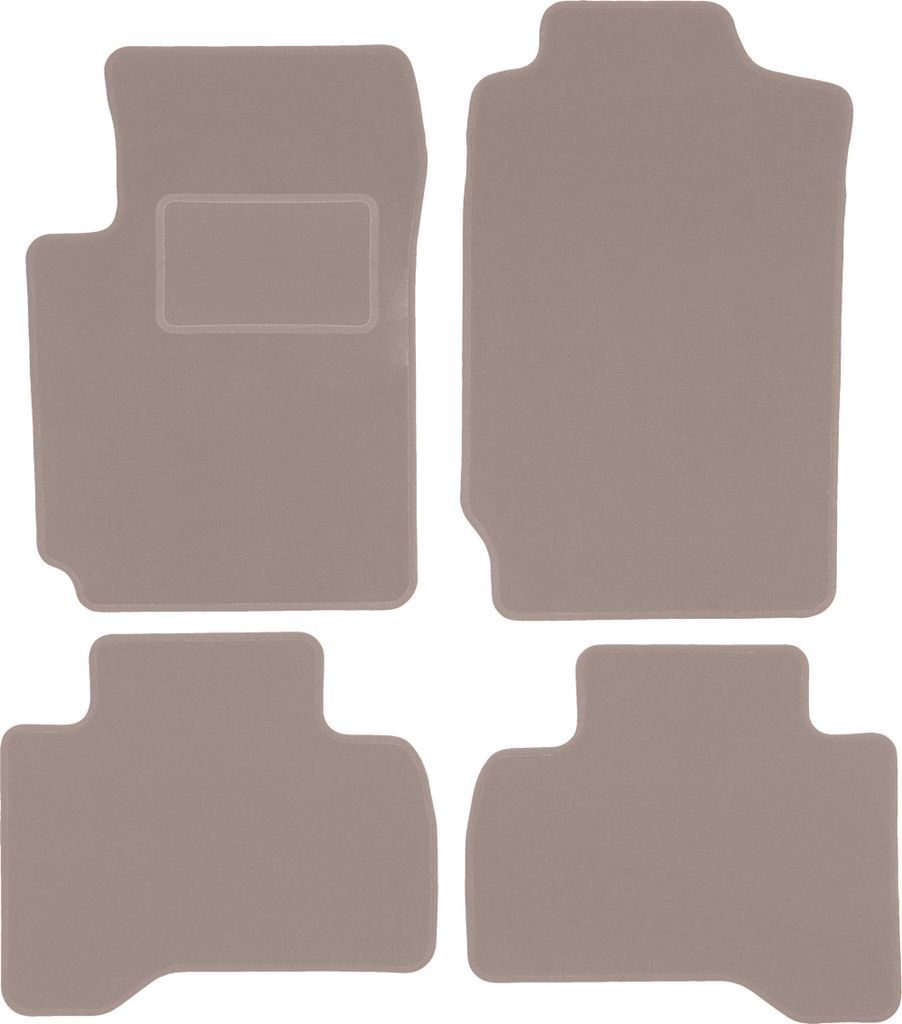 Velours-Autoteppiche für: Suzuki Grand Vitara II 3-türig (2005-2014) Beige