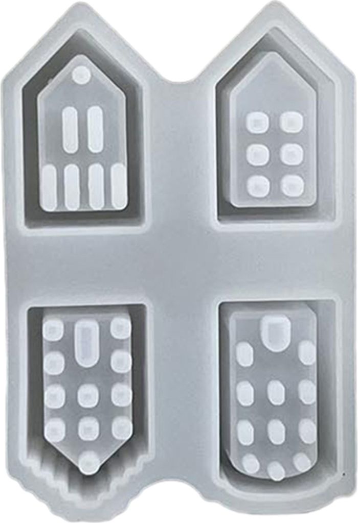 Silikon-Hausform zur Kerzenherstellung, Gipsguss, Mini-Hausformen für Feiertagsfeiern, Basteln