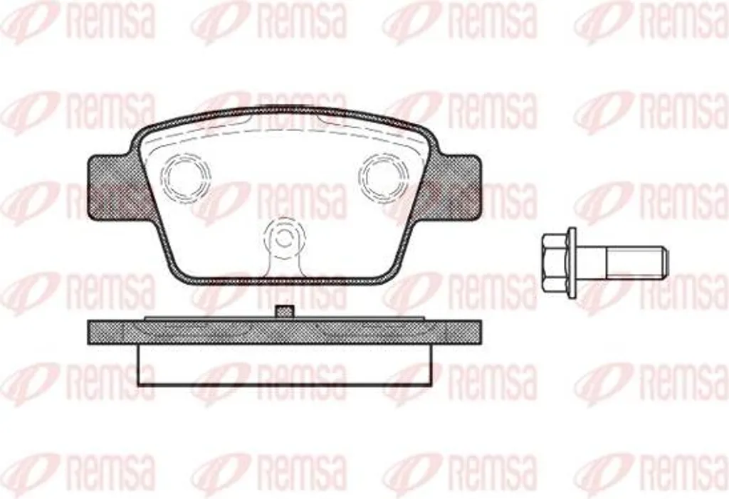 Plaquettes de Frein Haute Performance REMSA 0861.00 - Standard Origine