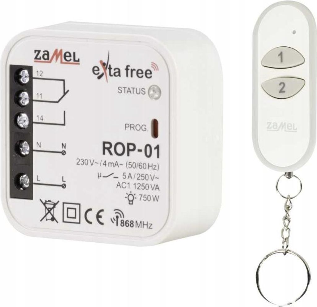 Rádiová řídicí sada (ROP01+P257/2), RZB-05, exta  Zamel Obrázek produktu 