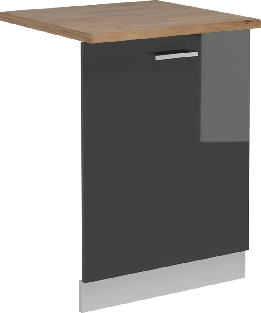 Pannello Lavastoviglie 60cm Vicco R-Line Rovere Antracite Lucido Design
