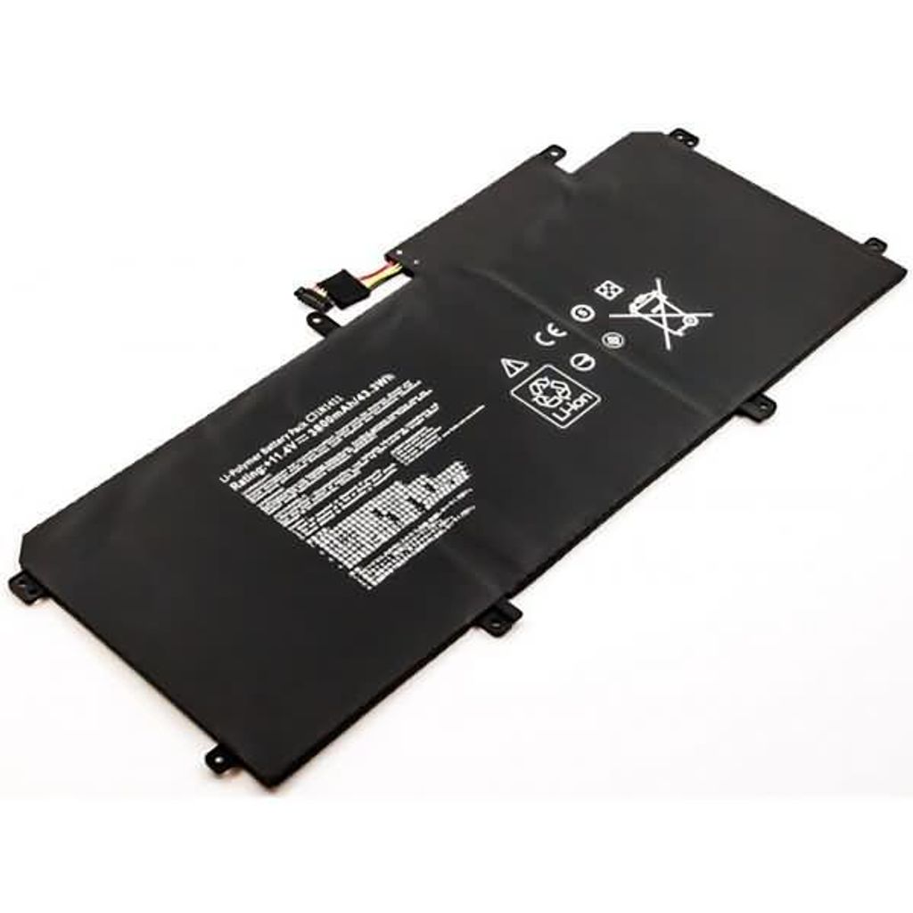 Akku für Asus ZenBook U305UA6200 Li-Pol 11,4 Volt 3800 mAh schwarz.