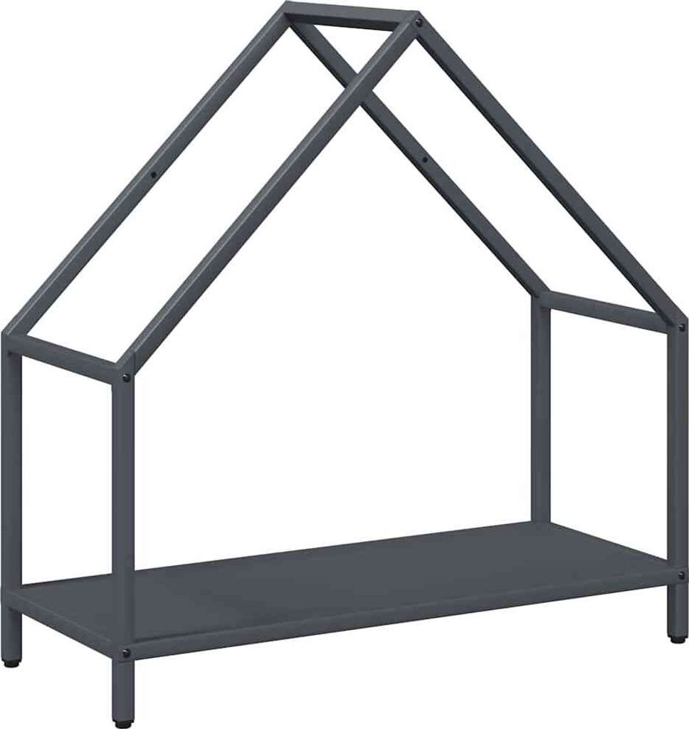 Brennholzregal Anthrazit 60x25x60 cm Kaltgewalzter Stahl