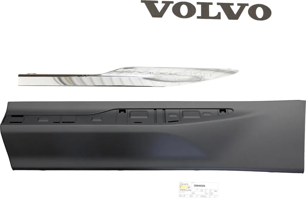 Rénovation porte arrière gauche Volvo XC60 II : Baguette Chrome 39846084 OE