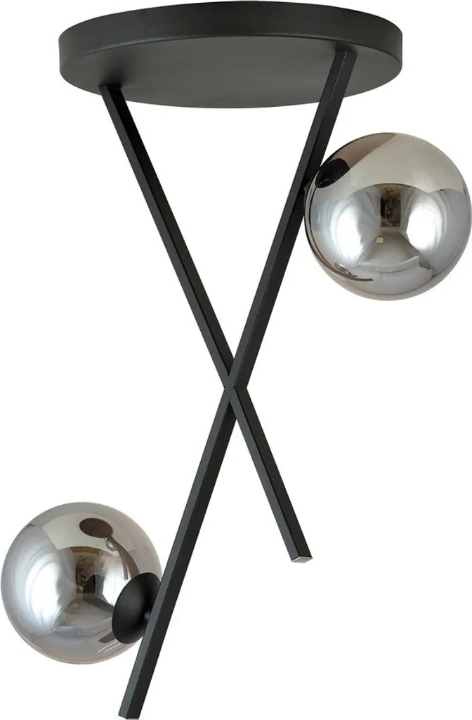 Plafonnier RIVER 2 GRAFIT Emibig 1196/2 : Luminaire de Design Polonais