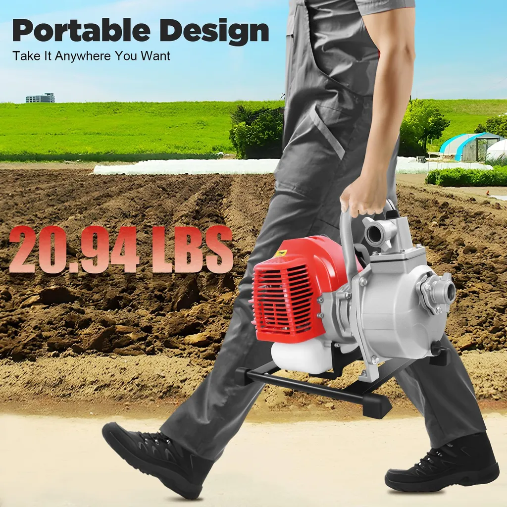 Pompe à eau électrique portable 220V pour transfert haute pression - 2