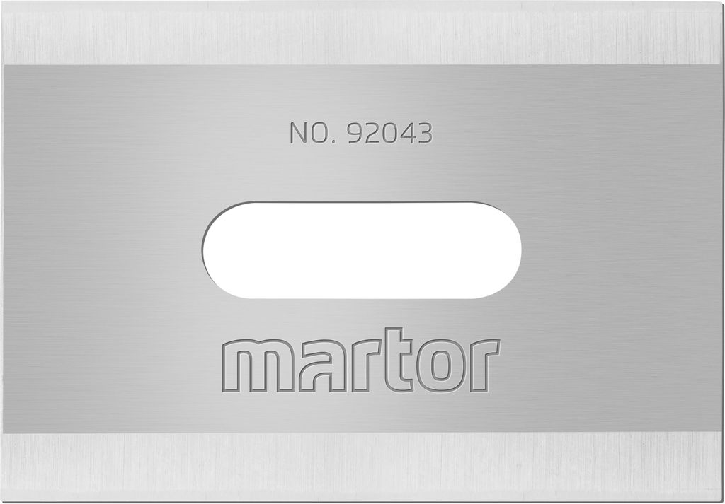 MARTOR 10 x INDUSTRIEKLINGE, Ersatzklingen Cuttermesser, Sicherheitsmesser, 18,5 mm, Scharf, Im Spender, 4-fach Nutzbar, NR. 92043