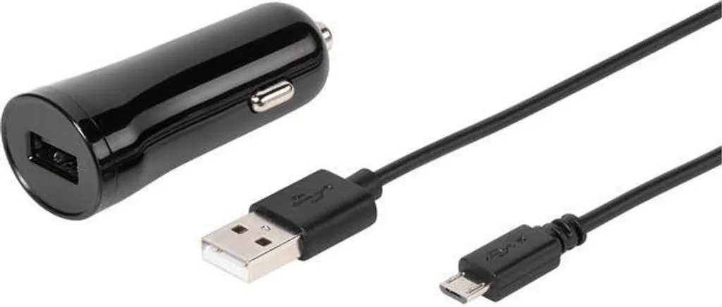 Adaptateur Allume-Cigare ViVanco Fast Black Auto avec Port USB Rapide