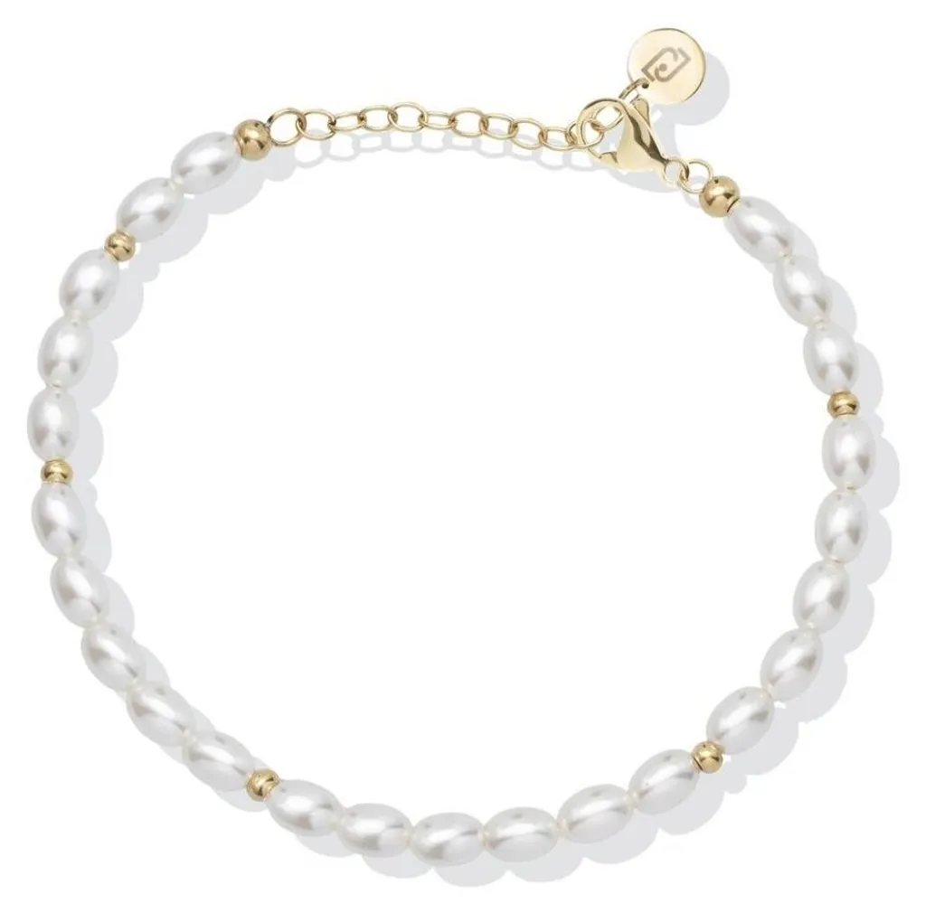 Bijou de cheville ajustable pour l'été en acier et perles LJ2848