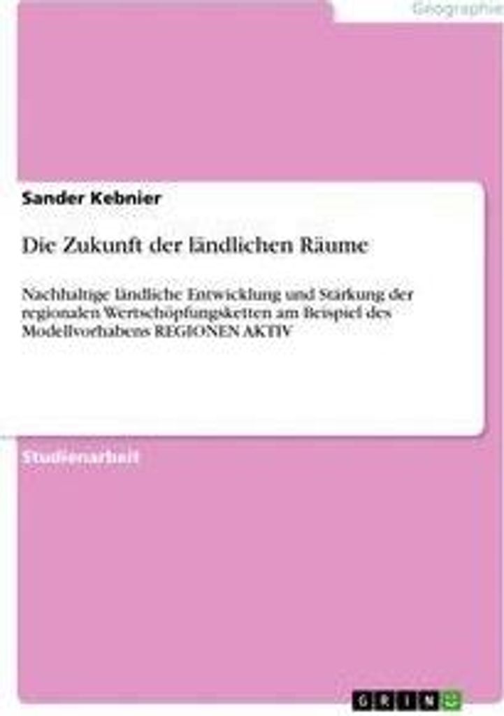 Die Zukunft der ländlichen Räume