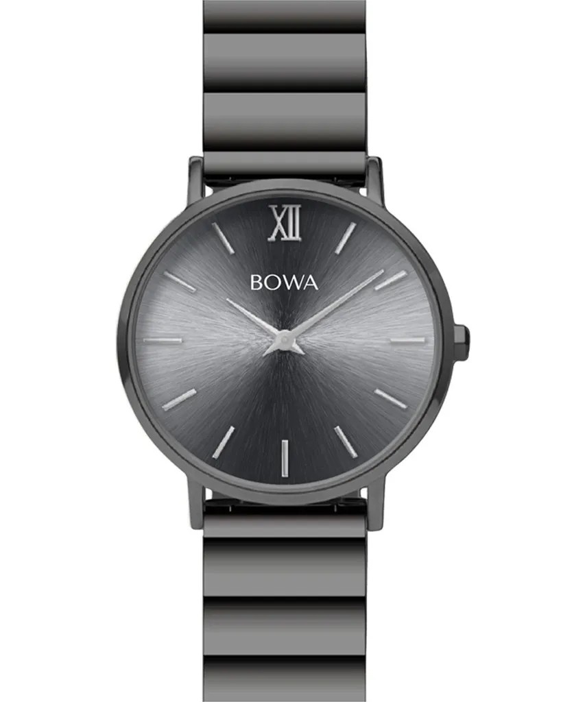 Montre femme chic grise Bowa - Accessoire idéal pour tenue de bureau