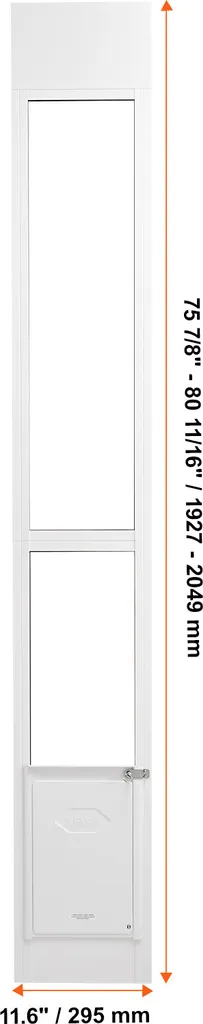 VEVOR Porta per Cani 1927-2049mm - Testata per Sicurezza e Isolamento - 8
