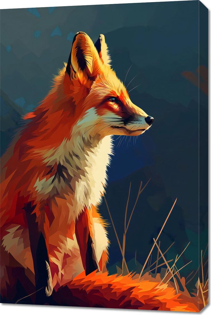 Bild 60x90cm Blick der Füchsin